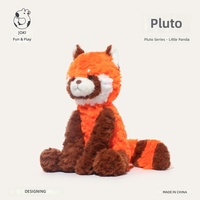Peluche amusante Pluto Panda Rouge, Adorable peluche Border Collie, Cadeau d'anniversaire, Coussin de sommeil et d'étreinte en Polyester et Coton PP