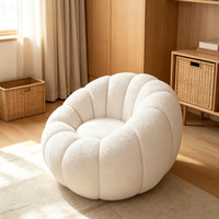 Nordischer Moderner Getufteter Cremefarbener Kürbis-Design Bunter Wohnzimmer-Sessel Komfortables Wohnmöbel für das Wohnzimmer