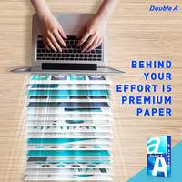 Papel de copia de uso de suministro de precio más bajo A4 80gsm Pulp Office Papel de copia A4 blanco doble 80 Gsm (210mm X 297mm)