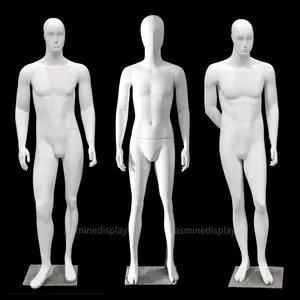新款性感全身黑色露脸男性站立可移动人体模型出售