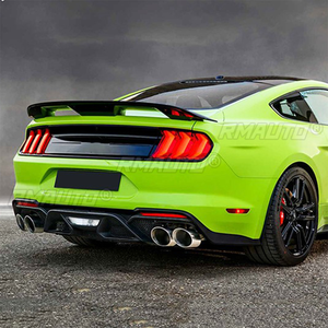 Aileron de coffre arrière style GT500, finition noir brillant / aspect carbone pour Ford Mustang 2015 2016 2017 2018 2019 2020 2021 - Product Image 6