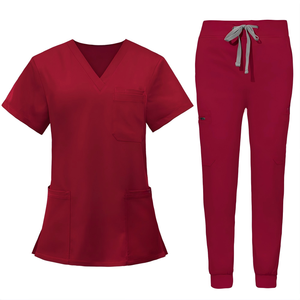 Conjunto Quirúrgico Multifuncional de Manga Corta y Pantalón Largo para Enfermera Anestesista - Product Image 4