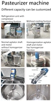 Cuve de refroidissement et pasteurisation pour lait et fromage, capacité 500 Litres, 200l, 1000l, 200, 300, 500, 100 Litre, 100l - Prix