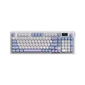 คีย์บอร์ดไร้สายแบบสามโหมด RGB คีย์บอร์ดเมมเบรนแบบมีสาย เงียบ สำหรับสำนักงานและเล่นเกมบนแล็ปท็อป - Product Image 1