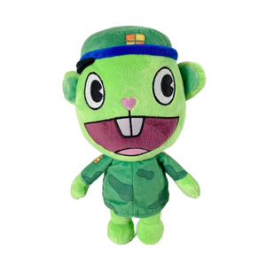 Liquidation : Peluche Super Douce Flippy sur le thème militaire <span class=keywords><strong>Happy</strong></span> <span class=keywords><strong>Tree</strong></span> Friends avec rembourrage en coton PP - Product Image 2