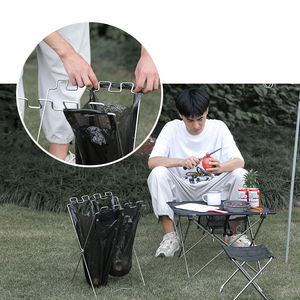 Support de sac poubelle portable support pliant Camping en plein air pique-nique suspendu support de sac en plastique - Product Image 3