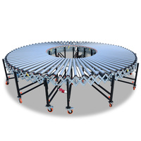 Système de convoyeur à rouleaux avec extension motorisée flexible, directement de l'usine, pour la manutention de colis en logistique et entrepôt