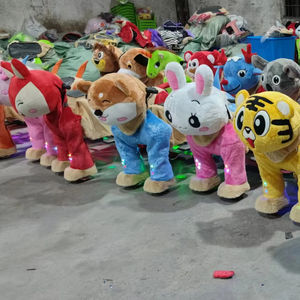 Manèges de parc d'attractions à pièces, divertissement, manège animalier motorisé électrique en peluche, scooter à roulettes <span class=keywords><strong>pour</strong></span> enfants - Product Image 1