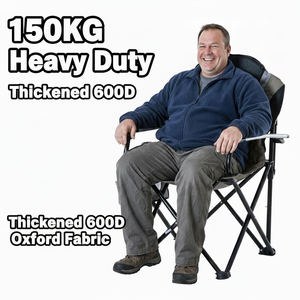 Wholesale Aluminum Padded <strong>Camping</strong> <strong>Chair</strong> <strong>Heavy</strong> <strong>Duty</strong> Folding Outdoor <strong>Chair</strong> with Armrest Portable Garden Factory Price - Product Image 3