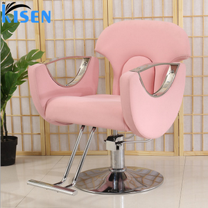 Chaise de barbier Kisen en similicuir, design contemporain, pompe hydraulique, hauteur réglable, base ronde, mobilier de salon professionnel - Product Image 3