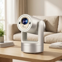 Projecteur intelligent portable, projecteur Android, batterie intégrée, 4K, 200 lumens, mini projecteur WiFi BT 720P, rechargeable, home cinéma
