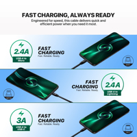 Kabel Data Grosir FANTECH PLT3 Usb-C untuk Ponsel, PVC Pengisian Cepat Anti Kusut, Panjang 1M, Kemasan Barrel, Empat Warna