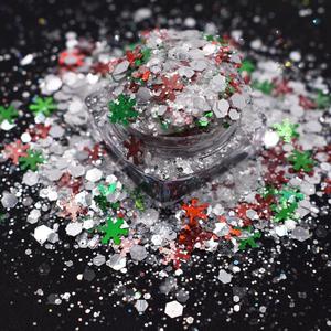 Christmas Metallic Chunky Mixed <strong>Red</strong> White <strong>Glitter</strong> Wholesale for Crafts - Product Image 4
