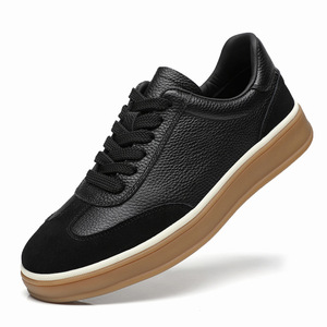 Chaussures décontractées classiques de prestige en cuir de vachette première couche, légères, à lacets, pour le quotidien et le style urbain - Product Image 2