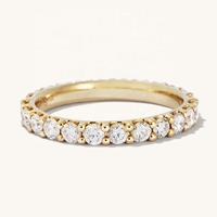 Milskye Damen Mode S925 Schmuckdesign 18k Vergoldeter Zirkonia Ewigkeitsring