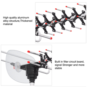 Strong Singal Aerial Hdtv Anteny Dvb-t Active Antenna Outdoor Anteni 360 Degree Rotate <b>Tv</b> Antena <b>Remote</b> <b>Control</b> <b>Tv</b> Antenna - Product Image 2