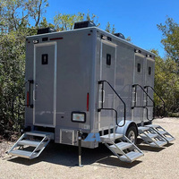 3 ou 4 stalles remorque cabine salle de bain 12 personnes stations remorque pièce toilettes vip toilette remorque douche