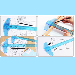 <span class=keywords><strong>Righello</strong></span> a T Foska da 20 Pollici/<span class=keywords><strong>50</strong></span> <span class=keywords><strong>cm</strong></span> con Corpo in Plastica Resistente e Bordi Dritti Precisi, con Pratico Foro per Appendere - Product Image 6