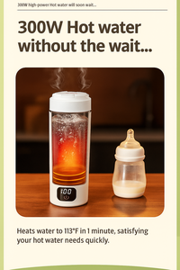غلاية كهربائية صغيرة محمولة للسفر عالية الجودة، زجاجة ماء كهربائية للسفر بأفضل سعر وجودة عالية - Product Image 4