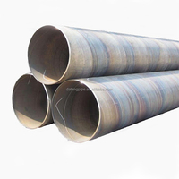 Conduit d'air de tuyau d'acier en spirale soudé d'acier inoxydable de grand diamètre de 2500mm DN 1800 (tuyau droit)