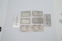 Plaques signalétiques personnalisées en aluminium, logos métalliques, sérigraphie, marquage laser, résistantes à la corrosion, pour usage agricole, panneaux personnalisés