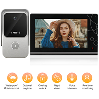 Vidéophone 1080P avec caméra de sonnette, vision nocturne, système d'interphone intelligent pour la maison, écran tactile 7 pouces, accès par carte inductive, ODM OEM