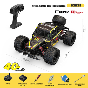 Coche RC 4x4 a escala 1/18 en carretera, vehículo de escalada Premium, tren de rodaje de roca resistente, diseño estructural bien pensado - Product Image 4