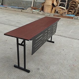 Fireproof Board <b>Table</b> With <b>Folding</b> Frame Hotel Banquet Conference Training <b>Outdoor</b> Metal Partition Durable Contemporary Modern - Product Image 4