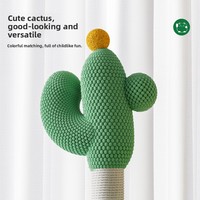 Хит продаж: современный многофункциональный кошачий дерево-игровой комплекс из шерсти и льна с пушистыми элементами, интерактивными игрушками и сизалем для котят (для использования в помещении)