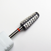 Fraise à ongles professionnelle en carbure de tungstène pour usage en salon, pour le nettoyage des cuticules et l'élimination du gel acrylique dur, compatible lime électrique.