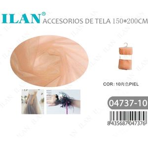 Tessuto in pizzo Ilan 150x200cm color carne per accessori da matrimonio - Product Image 3