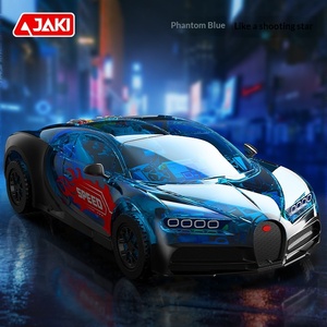 JK8808 Voiture de course sportive semi-transparente bleue, concept de voiture mécanique, cadeau pour enfants, jouet de construction tendance en plastique ABS - Product Image 3
