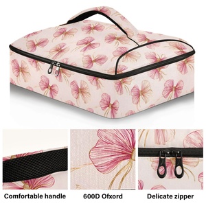 Hawaiian Custom Lehua Flower Food Warmer Delivery Aluminum Foil Insulated Thermal Bag Pizza Casserole Pans Carrier Cooler Bag - Product Image 2