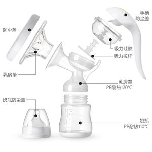 Extractor de leche con cubierta para <span class=keywords><strong>pezón</strong></span>, sin Bpa, grado médico, cuidado del bebé, Manual - Product Image 6