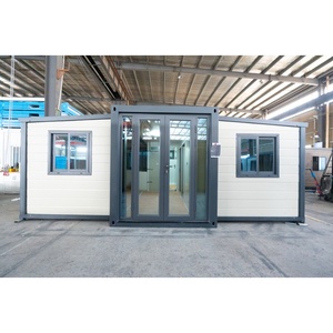 Maison conteneur pliable extensible de 20 pieds, maison mobile préfabriquée avec salle de bain et <span class=keywords><strong>cuisine</strong></span> - Product Image 1