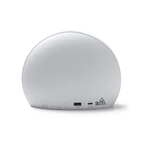 Reloj despertador LED de ABS reciclado, gadgets ecológicos - Product Image 2