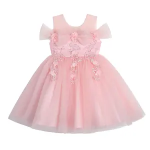 Western Flower Girl Dress Patterns For Party Kids Dresses For Weddings Elegant Style Princess Dress