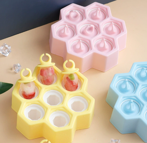 Bandeja de palo de molde de paletas de hielo congeladas para fabricante de bricolaje sin BPA para bebé con palos de anillo-herramientas de helado - Product Image 3