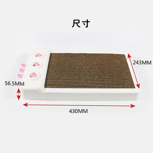 กระดานข่วนแมว กระดาษลูกฟูก ของเล่นแมวทนทาน สำหรับแมว กล่อง 10 ชิ้น - Product Image 3