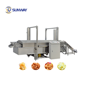 Chaîne <span class=keywords><strong>de</strong></span> production <span class=keywords><strong>de</strong></span> snacks frits frais entièrement automatique Sunway : Machine à friture continue pour frites et snacks - Product Image 3