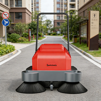 Barredora de Pisos Eléctrica Manual de Empuje, Ancho de Limpieza de 1000 mm, Máquina de Barrido de Pisos Personalizada