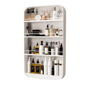 Étagère murale de salle de bain Bochang à 3 niveaux avec ventouses pour produits de soins personnels - Product Image 1