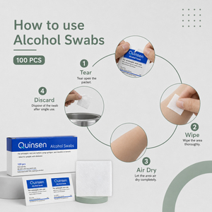 Tampons pré-imprégnés d'<span class=keywords><strong>alcool</strong></span> jetables CE ISO 13485, 100 unités, emballés individuellement, logo personnalisé, fourniture OEM - Product Image 4