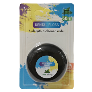 Boîte de <span class=keywords><strong>fil</strong></span> <span class=keywords><strong>dentaire</strong></span> portable ronde de 50 m, saveur menthe, lisse et résistante à la rupture, pour nettoyer l'espace interdentaire - Product Image 5