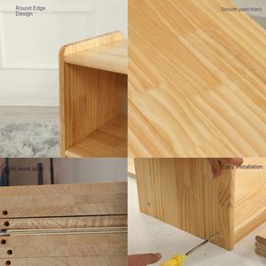 Armadietto ad angolo Montessori in legno massello Design moderno libreria asilo armadietto giocattolo combinazione libreria per bambini - Product Image 6