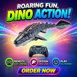 DC 2,4GHz <span class=keywords><strong>Mosasaurus</strong></span> Ferngesteuertes Wasserdichtes Elektrisches Plastik-RC-Spielzeug für Kinder 2 Kanäle 25m Reichweite Innen-Außen 1:8 Maßstab 1080p - Product Image 6