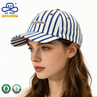 Produttore Professionale OEM ODM di Cappelli, Cappellino da Baseball a Righe con Logo Personalizzato per Uso Quotidiano e Outfit Casual