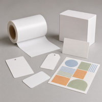 Film BOPET blanc 75μm (W501D) - Surface lisse haute brillance, faible rétrécissement, pour impression, laminage et étiquettes