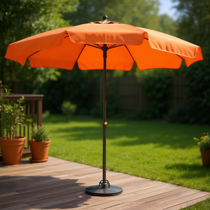 Parasol de jardin Siena 210x140cm, ouverture manuelle, protection solaire, design classique, baleines en alliage, tissu polyester - Product Image 2