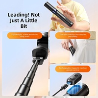 ATUMTEK Trépied perche à selfie en alliage d'aluminium 60 pouces extensible 1500 mm avec rotation à 360° pour télécommande iPhone/Android